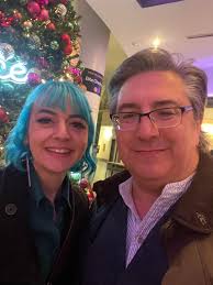 Ginny Di and Professor DM at Post Con Festivities