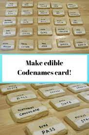 Create Edible Codenames Cards Lime Cookies Surprise Cookie Edible