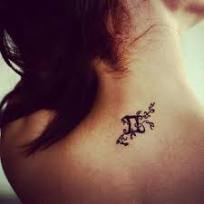 Tiny Gemini Tattoo On Girl Nape Gemini Tattoo Neck Tattoo Gemini Tattoo Designs
