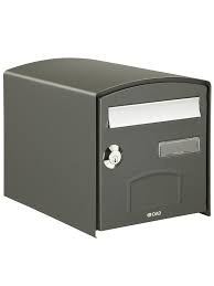 Boite Aux Lettres Dome Simple Face Gris Quartz Boite Aux Lettres Simple Boite