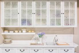 If glass doors are outside of your comfort zone, then rest assured that most of these ideas can be interpreted fairly well with mirror instead of glass. Decorative Privacy Films For Kitchen Windows And Glass Cabinet Doors Decorative Films