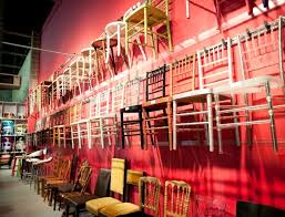 Art Function A Warehouse Filled With Party Props Event Decor And Wedding Inspiration Event Decor Props Storage Event Props