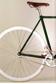 Whitewalls And Green And Brown Bike Style Bicycle Fixie Bike