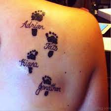 This baby steps family tattoo is one of the most heartwarming tattoos a parent can get. 56 Cute Baby Footprint Tattoos On Shoulder