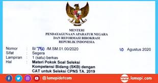 Maybe you would like to learn more about one of these? Surat Edaran Menpanrb Tentang Materi Pokok Soal Skb Cpns Dengan Cat Lamopi Com