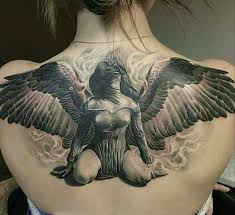Gorgeous Angel Tattoo By Artiom Duk Tatouage D Ange Beau Tatouage Tatouage Ailes