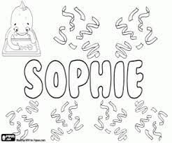 If your child loves interacting. Sophie Name In Various Languages Coloring Page Printable Game