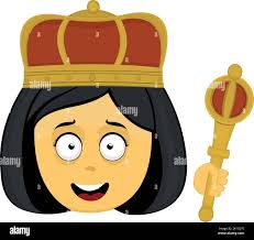 Emoticon regina immagini e fotografie stock ad alta risoluzione