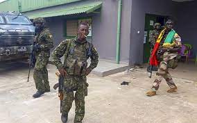 Conakry, guinea's port capital and once a small island town, has spread to the country's mainland and now comprises 1/4 of the population. Zyskxx5leqrglm