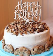 Chocolate Chip Cookie Chocolate Birthday Cake - SevenLayerCharlotte