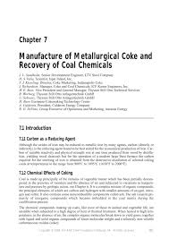 chapter 7 manufacture of metallurgical coke and recovery of