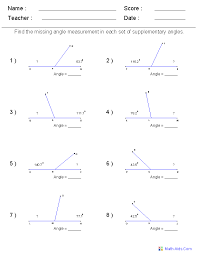 Additions, subtractions, multiplications, divisions, problems, numbers and measures exercises. Geometry Worksheets Angles Worksheets For Practice And Study Geometry Worksheets Angles Worksheet Algebra Worksheets