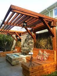 Pergola Ideas For Small Backyards 6 Small Backyard Landscaping Backyard Pergola Outdoor Pergola