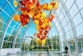 A Prima Vista Chihuly Garden Of Glass Seattle Seattle Architecture Seattle Bucket List