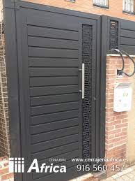 Portones de hierro para frentes de casas. Puertas De Hierro Modernas Y De Forja