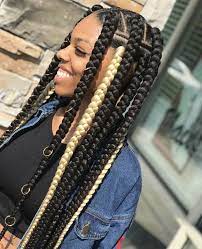 You can also style your curly hair in different ways. Nice Jumbo Braids Girls Hairstyles Braids Braided Hairstyles Braids For Black Hair