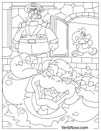 He is the title character of the mario video game franchise and the mascot of japanese video game company nintendo. Free Mario Coloring Pages For Download Printable Pdf Verbnow