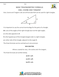 Geometry Formulas Triangles