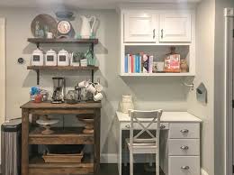 This is where customers will go to browse the menu, pick up beverages, and interact with staff. Kitchen Coffee Bar Functional Storage Area Nina Hendrick Design Co
