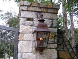 Gas Lamp On Pillar Gate Lights Gas Lanterns Front Gates