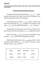 28 Set Latihan Karangan Isi Tempat Kosong Sesuai Untuk Murid Tahap 2 Tahun 4 5 6 Mycikgu Net In 2020 Malay Language Grammar And Vocabulary High School Math