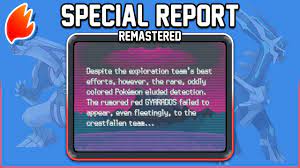Special Report - Search For The Red Gyarados!: Remaster ◓ Pokémon Diamond &  Pearl - Youtube