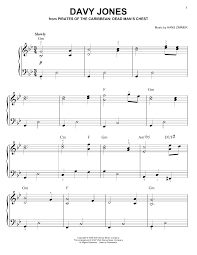 Pirates Of The Caribbean Dead Man S Chest Davy Jones Piano Davy Jones From Pirates Of The Caribbean Dead Man S Chest Sheet Music Hans Zimmer Easy Piano Sheet Music Digital Sheet Music Sheet Music Direct