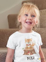 Mignon bébé cache-couche® mignon renard nom personnalisé enfant Tshirt bébé  annonce bébé tenue animaux cadeau de bébé pour cadeau de Shower de bébé  pour cadeau nouveau-né 1395