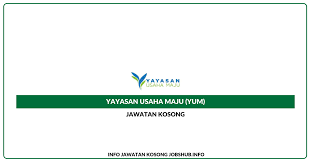 I klan permohonan jawatan kosong terkini di bawah merupakan maklumat kekosongan jawatan yang ditawarkan oleh majikan terlibat. Jawatan Kosong Yayasan Usaha Maju Yum Jobs Hub