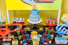 Hot Wheels Car Birthday Party Kara S Party Ideas Hot Wheels Birthday Hot Wheels Party Hot Wheels Themed Birthday Party