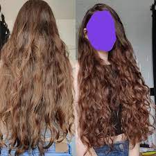 Before And After 1 Month Cg Curlyhair Long Hair Perm Short Permed Hair Permed Hairstyles