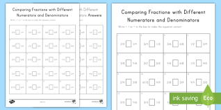 Maybe you would like to learn more about one of these? Comparing Fractions With Different Numerators Denominators