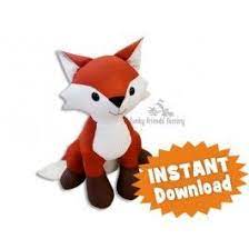 Fifi Fox Instant Download Sewing Pattern Pdf Sewing Stuffed Animals Fox Sewing Pattern Animal Sewing Patterns
