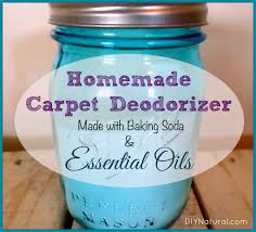 How to clean smelly carpet. Baking Soda Carpet Cleaner Deodorizer With Essential Oils