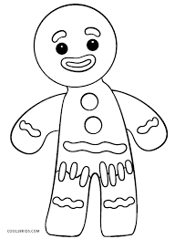 The b&w version is fun for young children to color in or for older children to. Free Printable Gingerbread Man Coloring Pages For Kids