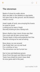 The Stoneman A Poem From My Time In Depression Poem