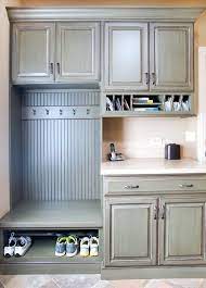 When a mudroom is doorless, consistency is key. Home Drop Zone Ideas Mudroom Laundry Room Laundry Room Storage Laundry Mud Room