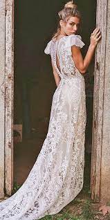 24 Top Wedding Dresses For Bride Boho Beach Open Back With Cap Sleeves Lace Wedding Wedding Dresses Hippie Wedding Dress Guide Cap Sleeve Wedding Dress Lace