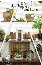Diy A Frame Plant Stand Diy Plant Stand Framed Plants Plant Stand Decor