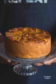 Eggless Apple Upside Down Cake Eggless Apple Cake Recipe Eggless Baking Upside Down Cake Apple Recipes Eggless