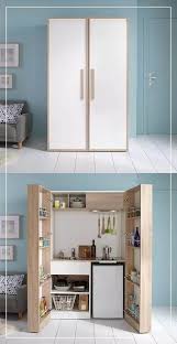 Mikrokuche Versteckt In Einem Kabinett Micro Mikrokuche Versteckt In Einem Kabinett Einem Kabinett Diy Apartments Apartment Storage Kitchen Cabinet Design