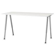 Waited a long time after ordering (due to covid) to receive the desk, but it was well worth the wait! Thyge White Silver Colour Desk 160x80 Cm Ikea