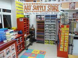 Art Supply Store Where The Supplies Are Located In Elementary Art Room Elementary Art Rooms Art Room Elementary Art
