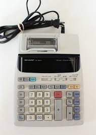 Sharp El 1801v Portable 12 Digit 2 Color Serial Printing Calculator Sharp Colors Serials Prints Color