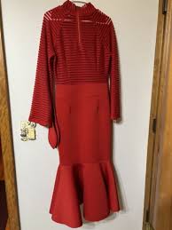 NWOT Eien Red Polyester Spandex Mermaid Style Holiday/Formal Dress/Gown  Medium | eBay