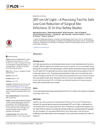 Phoseon's keyview smart engine laser 220nm source.is ideally suited for use in analytical applications. Pdf 207 Nm Uv Light A Promising Tool For Safe Low Cost Reduction Of Surgical Site Infections Ii In Vivo Safety Studies