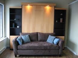 Murphy bed with a couch in front. Love This Idea Backless Sofa In Front Of Murphy Bed Where Can I Find Plans Houzz Murphy Bed Couch Murphy Bed Ikea Murphy Bed Plans