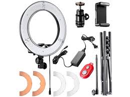 Neewer 12 Inch Inner 14 Inch Outer Led Ring Light And Light Stand 36w 5500k Lighting Kit With Soft Tube Color Filter Hot Shoe Adapter Bluetooth Receiver For Camera Smartphone Youtube Video Shooting Newegg Com