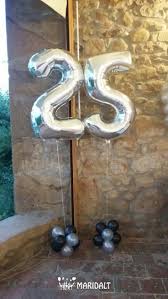 Silver Balloons Make For Great Party Decor For 25th Celebration 25th Wedding Anniversary Decorations 25th Anniversary Party Wedding Anniversary Decorations