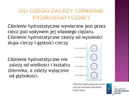 Widać, że wartość ciśnienie hydrostatycznego zależy jedynie od gęstości cieczy i głębokości (wysokości słupa cieczy). Ppt Dane Informacyjne Powerpoint Presentation Free Download Id 4403028